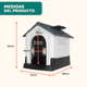 thumbnail image 2 of Casa para Perro Mediano, Chico y Pequeño | Refugio Térmico con Puerta Metálica Abatible | Impermeable, Ventilada y Resistente | Uso Interior y Exterior | Gris, 2 of 8