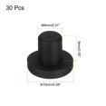 thumbnail image 2 of Uxcell High Temp Silicone Plug T Shaped Solid Silicon Stopper Black 15x12.5x9mm 30 Pcs, 2 of 7