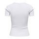thumbnail image 2 of ONLY Camiseta de mujer - ONLVAL LIFE O-NECK TOP, cuello redondo, algodón, liso Blanco L (Large), 2 of 7