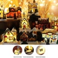 thumbnail image 5 of Resin Christmas Scene Village Houses with Warm White LED Light Battery Operate Christmas Ornament, 5 of 8