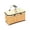 Yellow, variant on Insulated Collapsible Picnic Basket - Red & White Gingham - Portable Cooler Tote with Aluminum Handle for Camping, Beach & Outdoor Parties (1pc)
