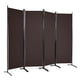 thumbnail image 1 of Costway Biombo de 4 Paneles Separador de Tela Plegable Divisor de Paredes de Fibra Protección de Intimidad Independiente 220 x 51 x 173 cm, 1 of 9