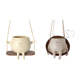 thumbnail image 1 of Macetero Con Cara Oscilante Creativo para en La Pared Planta Cadena Perlas, 1 of 9
