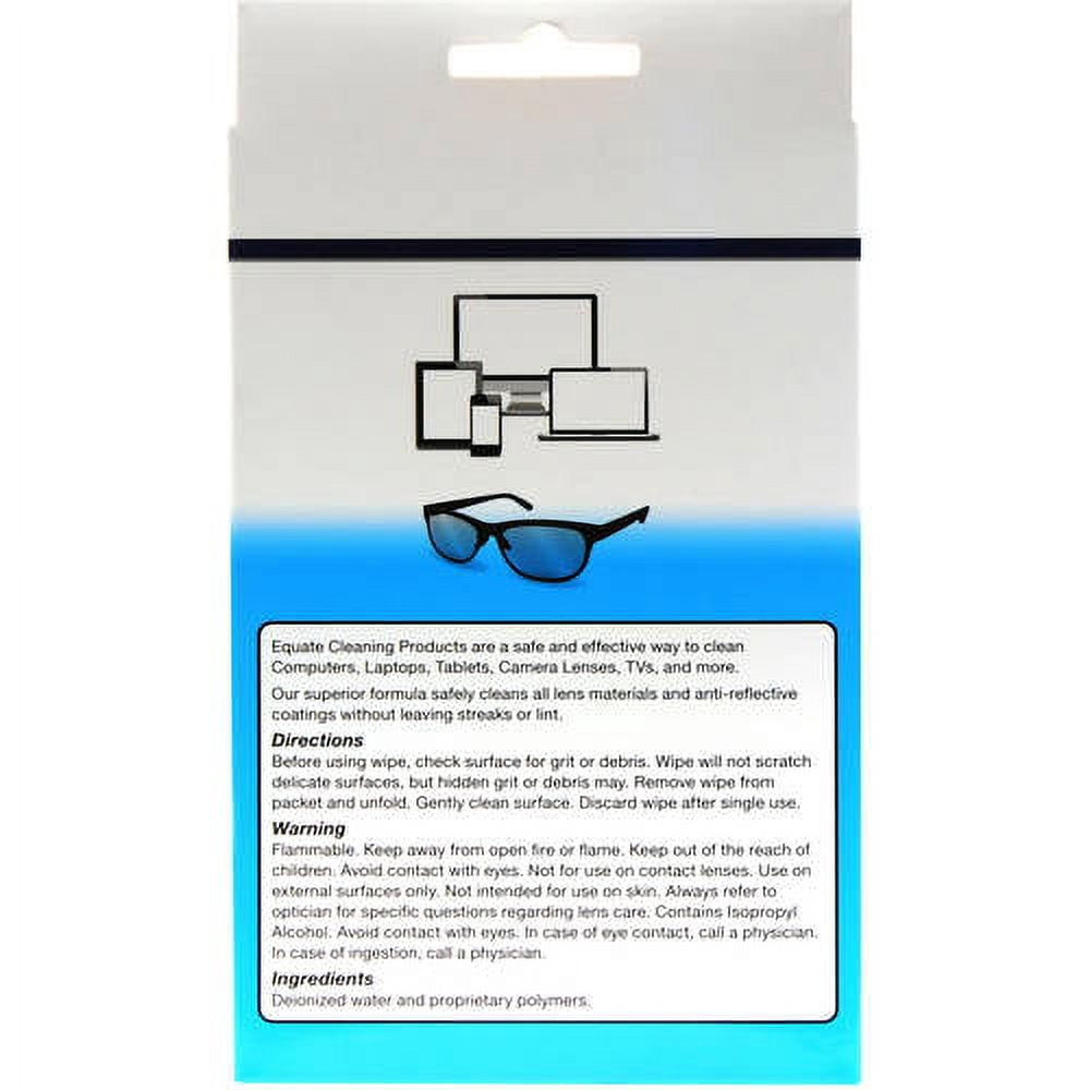 Equate 100ct Lens Wipes