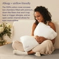 thumbnail image 6 of Purple TwinCloud Pillow | Adjustable Support for Soft or Firm Support, Perfect Side Sleeper Pillow, White (King), 6 of 6