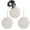 White, variant on WNFJR Microfiber Hand Towels - Set of 3 Fluffy Hand Towels，Absorbent Hanging Hand Towel Ball for Kitchen & Bathroom, Quick-Dry Chenille Plush Towel
