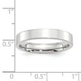 thumbnail image 3 of Platinum Solid Polished Flat Band 4mm-Flat Size 7 Wedding-Band Ring -  Jewelry Gift for Mom, 3 of 4