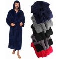 thumbnail image 1 of Bata de lujo para hombre, tallas grandes y altas, con capucha y bolsillos, ideal como regalo para hombres y adolescentes., 1 of 5