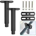 thumbnail image 1 of Bed Legs Adjustable,retractable Heavy Duty Bed Center Frame Slat Support Leg,metal Furniture Support Feet,2pcs 7inch -13inch (black), 1 of 5
