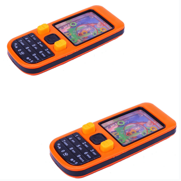 2Pcs Offer Sale! Retro Toy Water Set: Mobile Phone Design Water & Handheld Game Underwater Ring Arts Crafts Diy Toys 4.3"X2.0"X0.4" Birthday Gift for Boys and Girls Happy 2026!