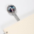 thumbnail image 3 of Starry sky animals Elegant Silver Lace-Edged Bookmark - Gift for Book Readers and Lovers, 3 of 5