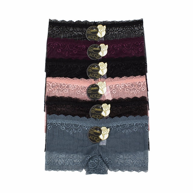 Paquete 6 Piezas Boxer De Encaje Sexy Para Dama