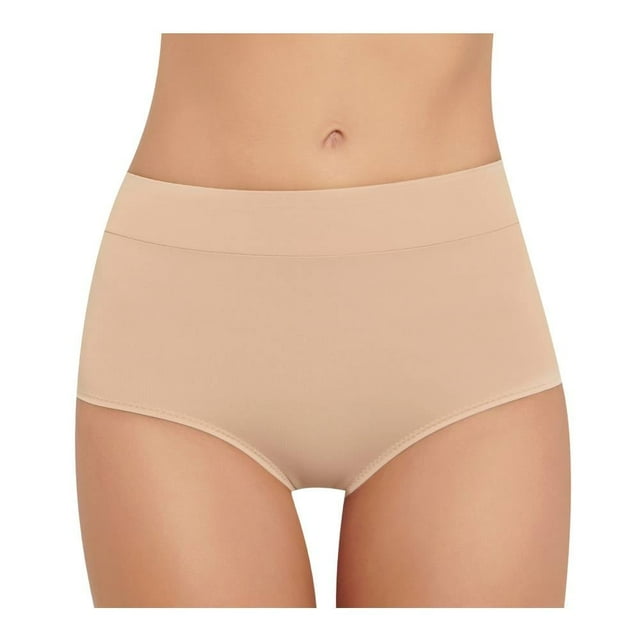 Pantaleta Ilusión para Mujer, Corte Alto Beige Talla EG