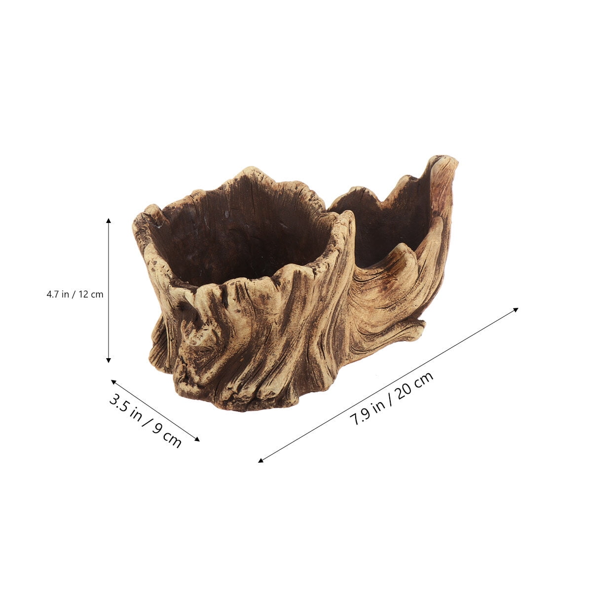 FUTUREORYY Decorative Flower Planter Pot Cement Yellow 1Pcs for Gardening Props