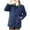 Dark Blue, variant on Lovskoo Womens Winter Coats Quilted Jacket Comfortable Patchwork Button Pocket Solid Color Long Sleeve Turndown Collar Hoodless Casual Outwear Cotton Padded Outerwear Dark Blue