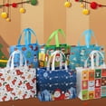 thumbnail image 3 of Yuarrent Regalos de Navidad Bolsas de decoración festiva con asa Bolsas de regalo decentes para bolsa de dulces de Navidad Kits de decoración para fiestas B5, 3 of 6