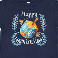 thumbnail image 4 of Inktastic Happy Hanukkah Dreidel and Laurels Boys or Girls Baby T-Shirt, 4 of 5