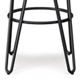 thumbnail image 7 of Simpli Home Simeon 30" Industrial Round Wood Top Bar Stool in Natural and Black, 7 of 7