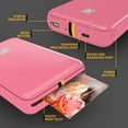 thumbnail image 5 of Kodak Step Mobile Instant Photo Printer 2x3" (Pink), Compatible with iOS, Android & Bluetooth, 5 of 6