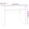 thumbnail image 5 of vidaXL Desk Sonoma Oak 90x50x74 cm Engineered Wood, 5 of 5