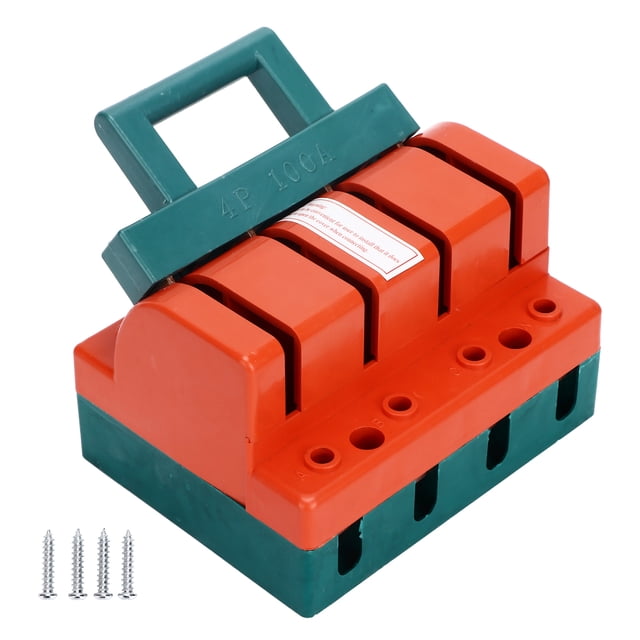 Interruptor de seguridad de cuchillo 4P de un solo tiro 100A AC 380V Conexión de terminal Desconexión Interruptor de cuchillo para interruptores de alimentación