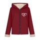 thumbnail image 5 of Ailaofu Women's Plus Rope Detail Oversized Hoodie Sherpa Zip Up Jacket, 5 of 7