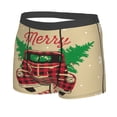thumbnail image 5 of Goofa Christmas Vintage Red Truck Printed Men's Boxer Briefs Underwear, Moisture-Wicking Underwear, Trunk,Soft and Breathable Cotton Underwear-Large, 5 of 9