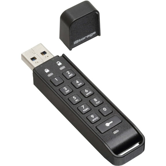 iStorage datAshur Personal2 8 GB | Secure Flash Drive | PIN protected | Portable | AES-XTS 256-bit Full Disk Hardware Encryption | USB 3.0 - 8 GB - USB 3.2 (Gen 1) Type A - 169 MB/s Read Speed - 11...