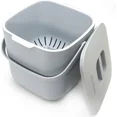 thumbnail image 1 of 7L Kitchen Bin - Kitchen Composter - for Daily Organic Waste in the Kitchen - Dishwasher Safe - Dishwasher Safe - Odorless - Removable Sieve - Table（2pcs）, 1 of 1