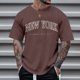 thumbnail image 2 of Camiseta de manga corta con cuello redondo y estampado de arbolitos para hombre, ideal para la playa en verano - Poliéster, informal/viajes/uso diario - Ligera, cómoda y transpirable, 2 of 4