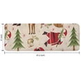 thumbnail image 7 of Beige Christmas Santa and Animal Pattern Kitchen Rug Mat,Kitchen Runner Rugs Non Skid Washable,Decorative Kitchen Floor Mats for Kitchen,Sink,Laundry,17"x47.2", 7 of 7