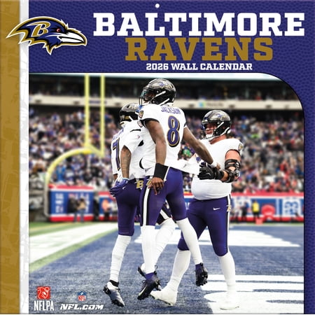 Baltimore Ravens 2026 12M Turner Wall Calendar – Pf