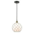 thumbnail image 3 of Innovations Lighting  Edison - 1 Light 10" Cord Hung Mini Pendant Black Antique Brass/White, Brown, 3 of 5
