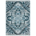 thumbnail image 2 of SAFAVIEH Vintage Hamadan Kiaran Medallion Area Rug, Blue/Ivory, 5'3" x 7'6", 2 of 7