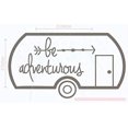 thumbnail image 1 of Be Adventurous Camper Vinyl Lettering Stickers RV Wall Art Decals 11x6-Inch Castle Gray, 1 of 3