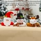 thumbnail image 5 of Cateissary Navidad cortina hebilla Tieback Santa Claus adornos 3D muñecas ciego calambre anillo cortina ventana decoración hogar restaurante Kits de decoración para fiestas Muñeco de nieve, 5 of 6