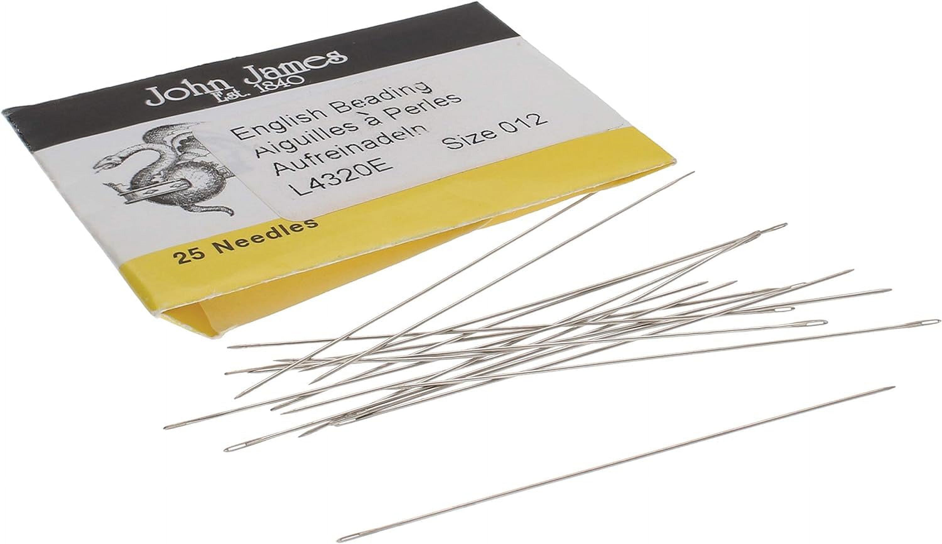 John James English Beading Needles, Size 12, 25 Count