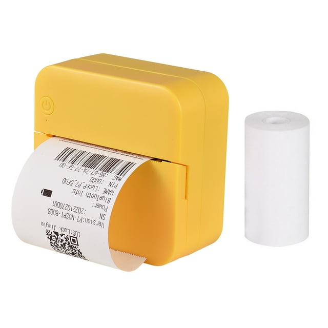 Mini Pocket Thermal Printer Multifunctional Portable Sticker Maker 300DPI Instant Photo Printing Support Smartphone Bluetooth Connection with 1 Roll of Paper 57mm Compatible with iOS Android System