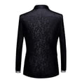 thumbnail image 4 of Traje de esmoquin jacquard para hombre, corte entallado, de dos piezas, para boda, fiesta y graduación, s202412241253, 4 of 5