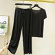 thumbnail image 1 of 2Pcs Set Home Clothes Loungewear Set Casual Short-Sleeved Women's Homewear Suit T-Shirt Pants Loose, 1 of 4