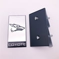 thumbnail image 3 of 1PC Metal Black and Red Coyote Logo Fits for Car Front Grille Grill Hood Badge Emblem with Screw Icon, 3 of 5