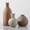 Brown, variant on Brown Ceramic 3-Piece Vase Set For Home Floral Decor