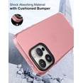 thumbnail image 5 of Case Compatible with iPhone 15 Pro (6.1-inch) Matte Translucent Phone Case for Men, Women, Girls, Thin Back Cover, Pink Peach, 5 of 14