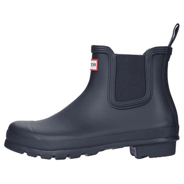 HUNTER レインブーツ WOMENS ORIGINAL CHELSEA HUNTER Women's Original Waterproof Chelsea Rubber Pull-On Boot