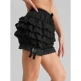 thumbnail image 5 of Eandarui Woman's Ruffle Bloomers Underwear Gothic Pumpkin Shorts Frilly Panties Booty Shorts Pants Black XXL, 5 of 6