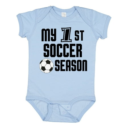 

Inktastic My 1st Soccer Season Gift Baby Boy Bodysuit