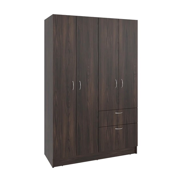 Ropero Closet 4 puertas y 2 cajones Color Tabaco RTA