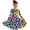 Style 7, variant on GERsome Girls Long Sleeve Dress Crewneck A Line Twirly Skater School Party Playful Print Dress 4-14 Years