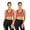 Watermelon Red#2, variant on DODOING Sports Bra Juniors 2 Pack Seamless High Impact Support Workout Yoga Bra Gym Activewear Fitness Sports Bra