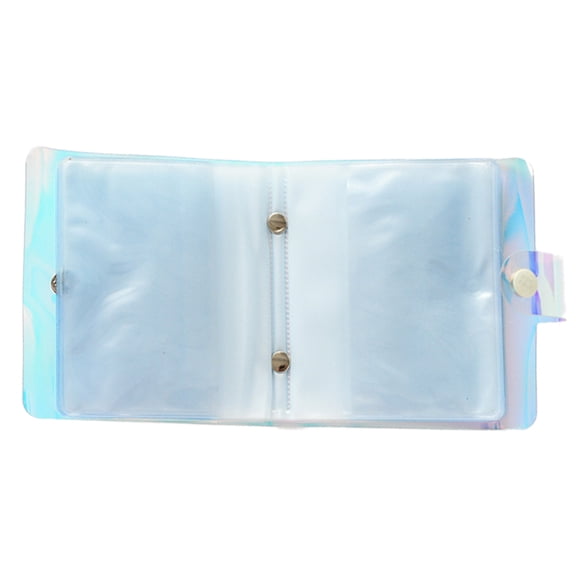 Holographic Charm: Small Photo Album for Fujifilm Instax Mini, Portable Kpop Photo Card Holder, Ideal for Instant Film Cameras Accessory, 36 Pockets